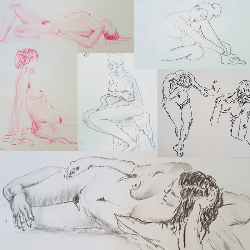 women live drawing